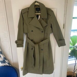 NWT Banana Republic Factory Trench Coat, Petite XS